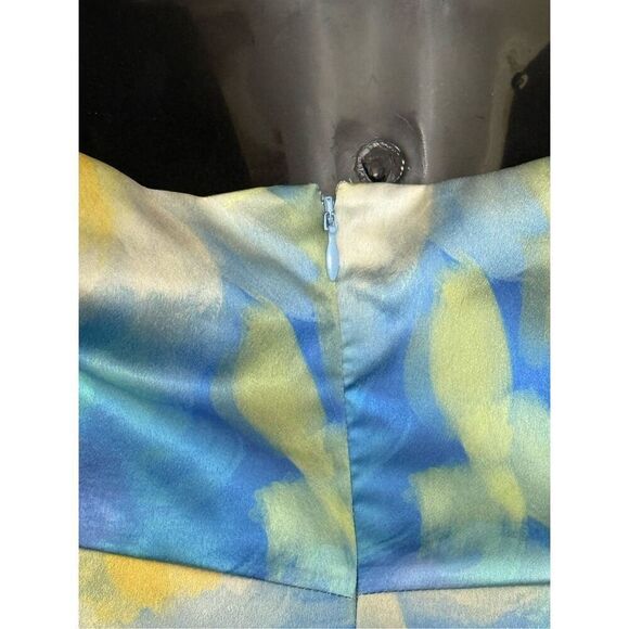 Belle by Badgley Mischka Lexi Halter Twist Front Wrap Mini Dress size 12 NWT - Picture 8 of 8